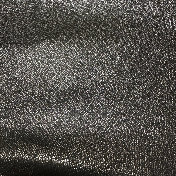 JoyLab Silver Metallic Mesh Shine Disco Leggings Tights Womens Medium - Picture 3 of 8